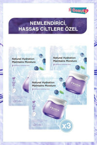 Frudia Blueberry Nemlendiricili Kağıt Yüz Maskesi 3 Adet