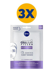 Nivea Cellular Hyaluron Nemlendiricili Soyulabilir Kağıt Yüz Maskesi 3 Adet