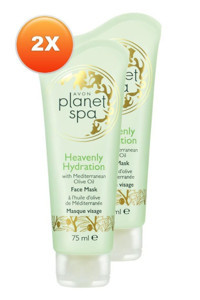 Avon Planet Spa Heavenly Hydration Nemlendiricili Krem Yüz Maskesi 2x75 ml
