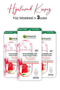 Garnier Karpuz Özlü Sıkılaştırıcı Ampul Kağıt Yüz Maskesi 3x15 gr