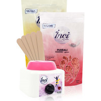İnci 1+1 Boncuk Ağda Makinesi + 2xPudralı Naturel Boncuk Ağda + Spatula