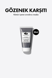 Origins Clear Improvement Gözenek Karşıtı Aktif Kömür Killi Krem Yüz Maskesi 30 ml