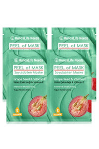 Huncalife Needs Nemlendiricili Soyulabilir Krem Yüz Maskesi 4x10 ml