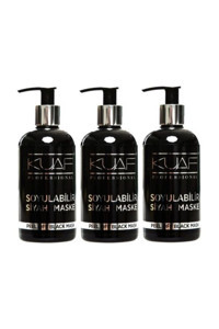 Kuaf Siyah Soyulabilir Krem Yüz Maskesi 3x250 ml
