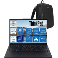Lenovo Thinkpad E14 Gen 7 Intel Core Ultra 7 255H Aı 48GB Ddr5 4tb SSD Intel® Arc™ 140T 14" Wuxga (1920X1200) IPS 300NITS IPS WIN11PRO Taşınabilir BILG.T21SX007CTXP15+ZETTAÇANTA - 4 TB - 48 GB