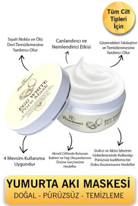 Rosawomans S Egg White Yumurta Killi Nemlendiricili Krem Yüz Maskesi 30 ml
