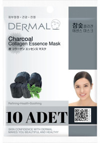 Dermal Collagen Ekömür Özlü Nemlendiricili Kağıt Yüz Maskesi 10x23 gr
