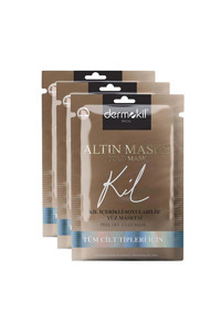 Dermokil Gold Maske Killi Nemlendiricili Soyulabilir Jel Yüz Maskesi 3x15 ml