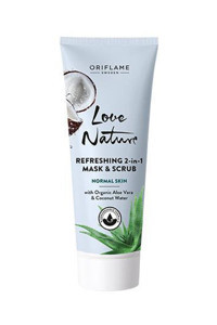 Oriflame Love Nature Aloe Veralı Nemlendiricili Krem Yüz Maskesi 150 ml