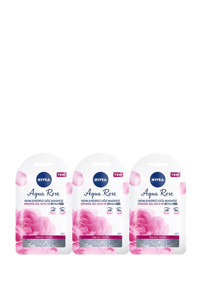 Nivea Aqua Rose Nemlendiricili Soyulabilir Kağıt Yüz Maskesi 3 Adet