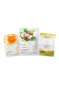 Jkosmec C Vitamin-Coconut-Solution Snail Nemlendiricili Kağıt Yüz Maskesi