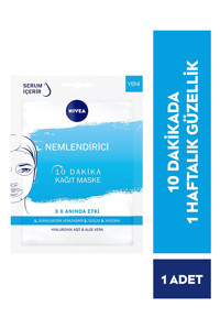 Nivea 10 Dakika Aloe Veralı Nemlendiricili Soyulabilir Kağıt Yüz Maskesi