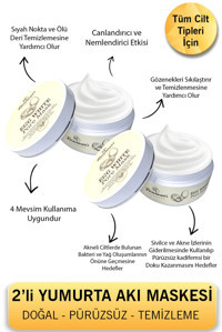 Rosawomans Egg White-Yumurta Pore Killi Krem Yüz Maskesi 2x100 ml