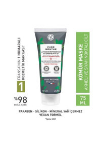 Yves Rocher Siyah Nokta Karşıtı Kömür Krem Yüz Maskesi 75 ml