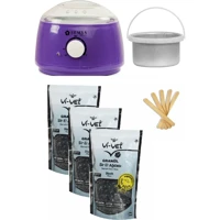 Semsa Waax Alfa 1+1 Boncuk Ağda Makinesi + 3xVivet Siyah Boncuklu Ağda + Spatula