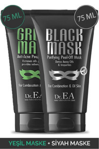 Dr. Ea Laboratories Siyah Maske Nemlendiricili Soyulabilir Jel Yüz Maskesi 2x75 gr