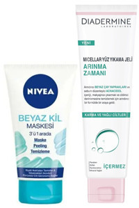 Nivea Beyaz Kil Killi Nemlendiricili Jel Yüz Maskesi 150 ml