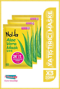 Watsons Nolja Aloe Veralı Nemlendiricili Kağıt Yüz Maskesi 3 Adet