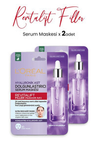 L'Oreal Paris Revitalift Filler Nemlendiricili Kağıt Yüz Maskesi 2x28gr