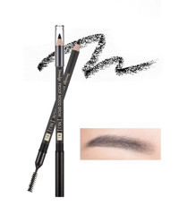 Missha Smudge Proof Wood Brow Çift Taraflı Fırçalı Kalın Uçlu Suya Dayanıklı Kaş Kalemi Siyah