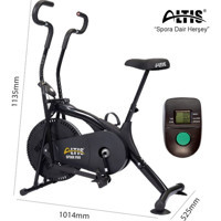 Altis Mk 220X 80 kg Kapasiteli Koltuklu Manyetik Dikey Kondisyon Bisikleti Siyah
