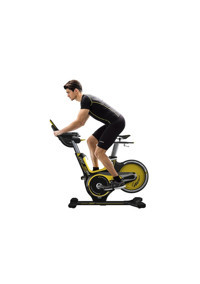 Horizon Gr7 Indoor Bike 136 kg Kapasiteli Koltuklu Dikey Kondisyon Bisikleti Sarı-Siyah