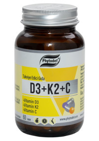 Phytodef D3 + K2 + C Yetişkin 60 Adet