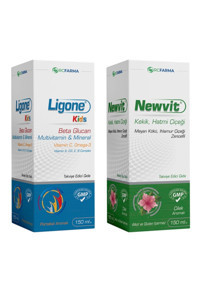Ligone Beta Glucan Çilek Portakal Çocuk Yetişkin 150 ml + Newvit Kekik Hatmi Şurup