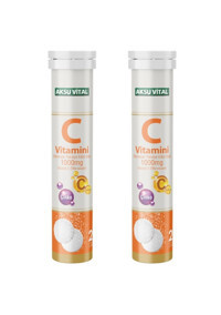 Aksu Vital C Vitamini Portakallı Yetişkin 2x20 Adet
