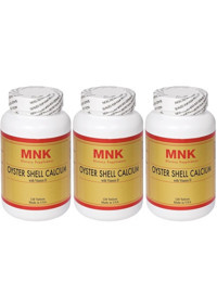 Mnk Oyster Shell Calcium Yetişkin 3x120 Adet