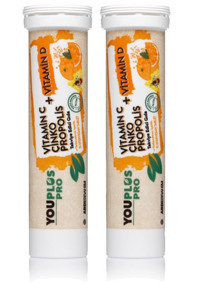 Youplus Pro Vitamin C D Çinko Propolis Portakallı Yetişkin 2x15 Adet