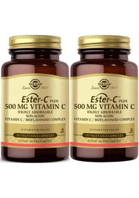 Solgar Ester-C Plus Yetişkin Mineral 2x50 Adet