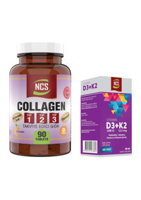 Ncs Kollajen Tip 1-2 -3 Vitamin C Yetişkin 90 Adet+20 ml + Ncs Vitamin D3 K2