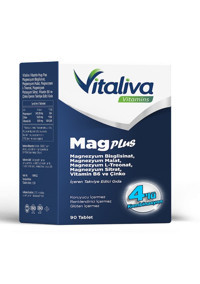 Vitaliva Mag Plus Yetişkin 90 Adet