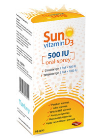 Sun Vitamin D3 Çocuk Yetişkin 10 ml