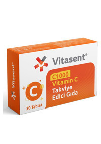 Vitasent C1000 Vitamin C Yetişkin 30 Adet