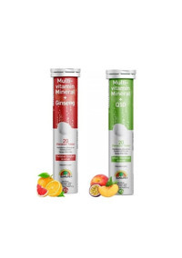 Sunlife Multi Vitamin Mineral Ginseng + Q10 2x20 Adet