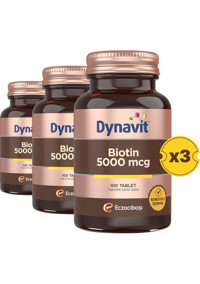 Eczacıbaşı Biotin 5000 Mcg Yetişkin Mineral 3x100 Adet