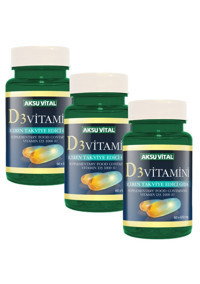 Aksu Vital D3 Vitamini Yetişkin 3x60 Adet