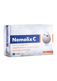 Tabilaç Nemolix C Yumurta Kabuğu Zarı Yetişkin Mineral 30 Adet