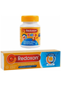 Redoxon C+D Vitamini Meyve Aromalı(Çilek Papaya Portakal) Portakal Çocuk Vitamin Mineral 60 Adet