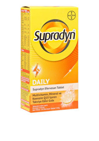 Supradyn Daily Efervesan Portakallı Yetişkin Mineral 30 Adet