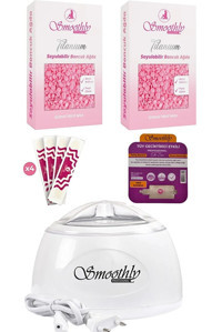 Smoothly 1+1 Boncuk Ağda Makinesi + 2xBoncuk Ağda + Karınca Yağı + 4xTemizleme Mendiil