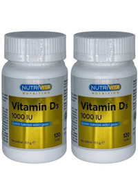 Nutrivita Nutrition Vitamin D3 Yetişkin 2x120 Adet