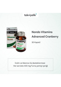 Nondo Advanced Cranberry Turna Yemişi Yetişkin 30 Adet