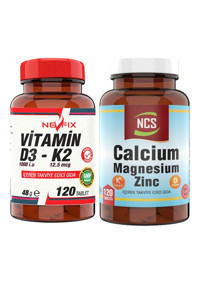 Ncs D&K Kalsiyum+Vitamin D3 K2 Yetişkin 2x120 Adet