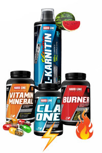 Hardline Nutrition Thermo Karpuz Aromalı L-Karnitin 1000 ML Sıvı + Vitamin Mineral + Burner + Cla One