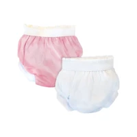 Sema Baby 16-22 kg 2'li Sızdırmayan Yıkanabilir Beyaz-Pembe Alıştırma Külodu