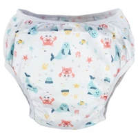 Sevi Bebe 19 kg 4'lü Sızdırmayan Yıkanabilir Balık-Deniz Anası-Deniz Yıldızı-Fok-Yengeç Desenli Alıştırma Külodu