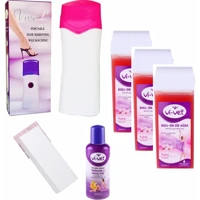 Vivol 1+1 Roll-On Ağda Makinesi + 3xPudralı Kartuş Ağda + Ağda Bezi + Temizleme Yağı